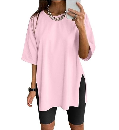 Women’s Summer Casual Short Sleeve Oversize Workout T-Shirt